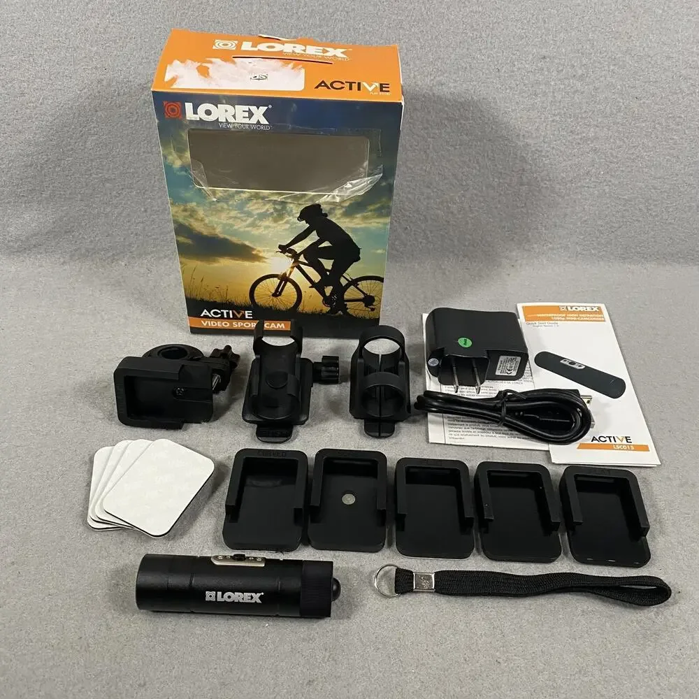 Lorex Active Video Sports Cam Camera HD Waterproof 1080p Mini Camcorder LSC015
